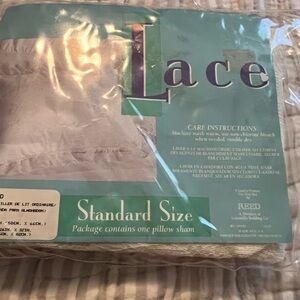 Vintage lace stand pillow cases new cream ivory cottage core boho shabby chic